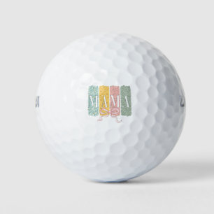 Lustige Schleife Coquette Mama Blumen Muttertag   Golfball