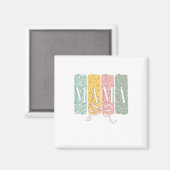 Lustige Schleife Coquette Mama Blumen Muttertag Magnet (Vorderseite/Rückseite)
