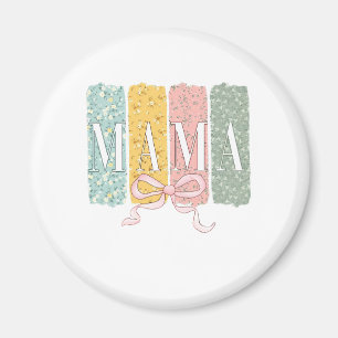 Lustige Schleife Coquette Mama Blumen Muttertag Magnet