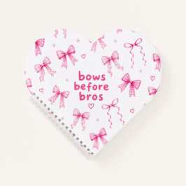 Lustige Schleifen vor Bros Cute Coquette Rosa Band Notizblock