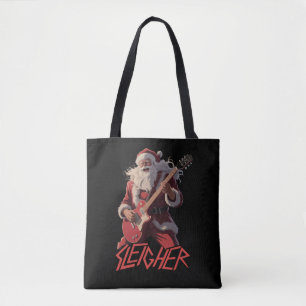 Lustige Schlittenfahrer-Metal-Band Rockt Weihnacht Tasche