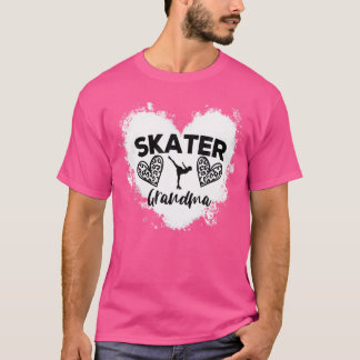 Lustige Schlittschuhläufer-Oma Schlittschuhfahren T-Shirt