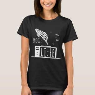 Lustige Schlummer Leben Wecker T-Shirt