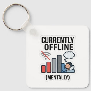 Lustige Schlüsselanhänger Digital Detox Humor