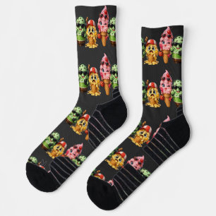 Lustige schmelzende Eiscreme-Truppe Kawaii Charakt Socken