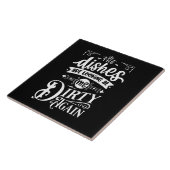 lustige, schmutzige Geschirr Fliese (Seite)