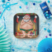 Lustige schmutzige Weihnachtskollektion Pappteller (Party)