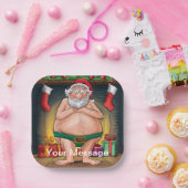 Lustige schmutzige Weihnachtskollektion Pappteller (Party)