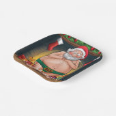 Lustige schmutzige Weihnachtskollektion Pappteller (Gewinkelt)