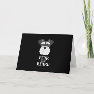Lustige Schnauzer-Angst Bart-Geschenk Feiertagskarte