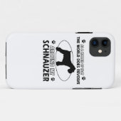 lustige SCHNAUZER-Entwürfe Case-Mate iPhone Hülle (Rückseite (Horizontal))