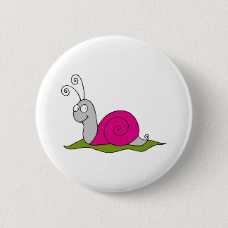 lustige Schnecke Button