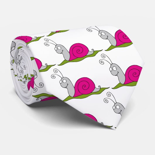 lustige Schnecke Krawatte (Gerollt)