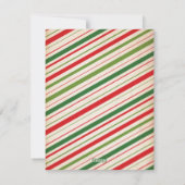 Lustige Schneemann-Karotten-Dieb-Weihnachtskarte Feiertagskarte (Rückseite)