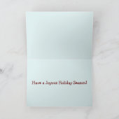 Lustige Schneemann-Weihnachtsgruß-Karte Feiertagskarte (Innenseite)