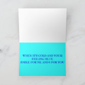 lustige Schneemannkarte Feiertagskarte (Innenseite)