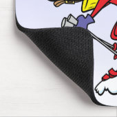 Lustige Schneeskier-Foto-Gesichts-Schablone Mousepad (Ecke)