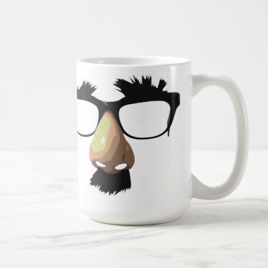 Lustige Schnurrbart-Tasse Kaffeetasse (Rechts)