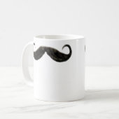 lustige Schnurrbart-Tasse Kaffeetasse (Vorderseite Links)