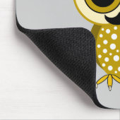 lustige Schnurrbarteule Mousepad (Ecke)