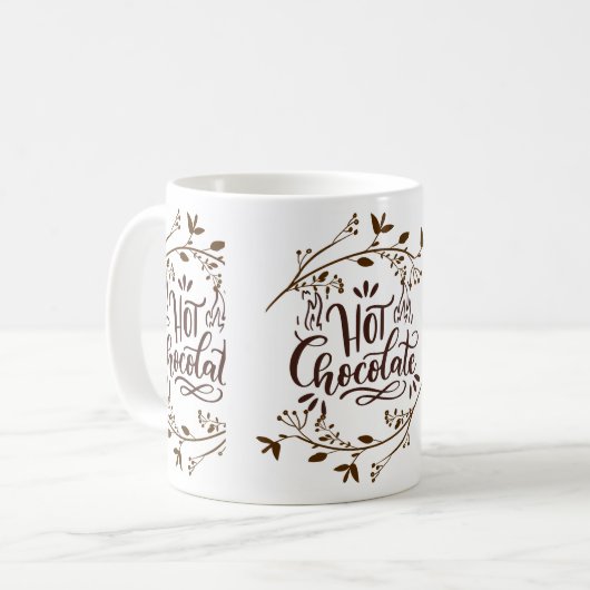 lustige Schokolade Kaffeetasse (Vorderseite Links)