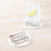 Lustige Schokolade Sandstein Untersetzer (Seite)