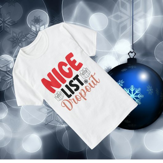 lustige schöne Liste absetzen Weihnachten T-Shirt