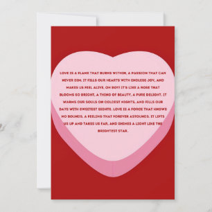 Lustige Schöne Valentinstag-Grußkarte Feiertagskarte