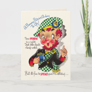 Lustige schottische Geburtstags-Karte Karte