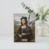 Lustige schottische Reise Postkarte (Stehend Vorderseite)