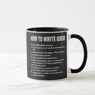 Lustige Schriftstellerregeln Humorvolle Sprüche Tasse