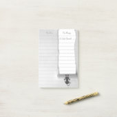 Lustige schrullige Katzen-zerreißendes Papier Post-it Klebezettel (Auf Schreibtisch)