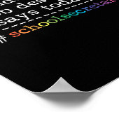 Lustige Schulsekretärin Grafik Poster (Ecke)
