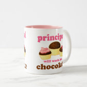 Lustige Schulvorsteher-Tasse Zweifarbige Tasse (VorderseiteRechts)