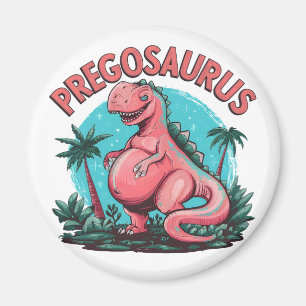 Lustige Schwangerschaftsankündigung Dino-Mama Preg Magnet