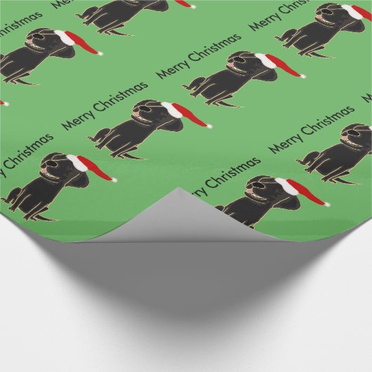 Lustige schwarze flache überzogene geschenkpapier (Ecke)