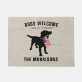 Lustige schwarze fußmatte (Vorderseite)