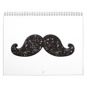 LUSTIGE SCHWARZE GLITZER-SCHNURRBART KALENDER (Titelbild)