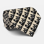 lustige schwarze Hexen beängstigend Krawatte (Gerollt)