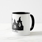 lustige schwarze Hexen beängstigend Tasse (VorderseiteRechts)