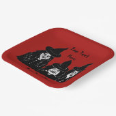 lustige schwarze Hexen beängstigender Spaß hallowe Pappteller (Gewinkelt)