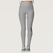 Lustige schwarze Katze, die an der Neuheit des | Leggings (Vorderseite)