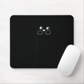Lustige schwarze Katze Kit-Tea Grafik Mousepad (Mit Mouse)