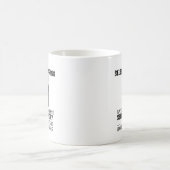 Lustige schwarze Katze Minimalistischer moderner C Kaffeetasse (Mittel)
