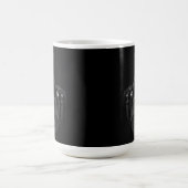 Lustige schwarze Katze mit der Kamera Kaffeetasse (Mittel)