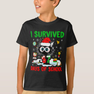 Lustige schwarze Katze Weihnachten Ich habe 67 Tag T-Shirt