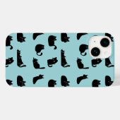 Lustige schwarze Katzen Case-Mate iPhone Hülle (Rückseite (Horizontal))