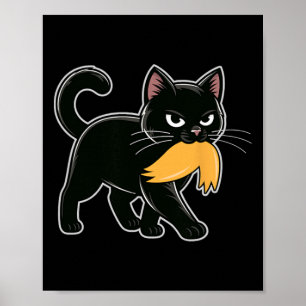 Lustige schwarze Katzen gegen Trump Anti Trump T-S Poster