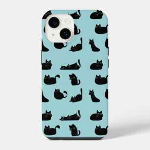 Lustige schwarze Katzen iPhone 14 Hülle