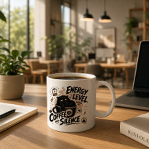 Lustige schwarze Katzen-Kaffeetasse für Introverti